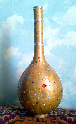 Ваза - Индийские мотивы