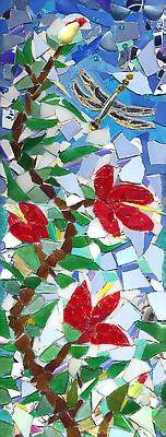 Красные цветы